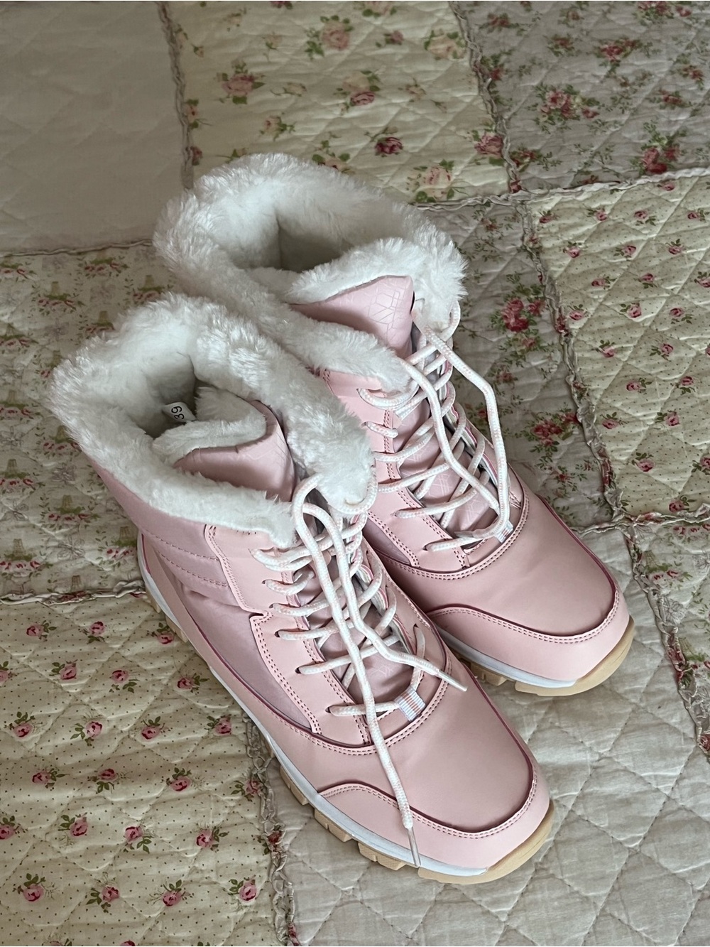 Plush-Lined Pink Winter Boots for Women - Luxe Cold-Weather Comfort
